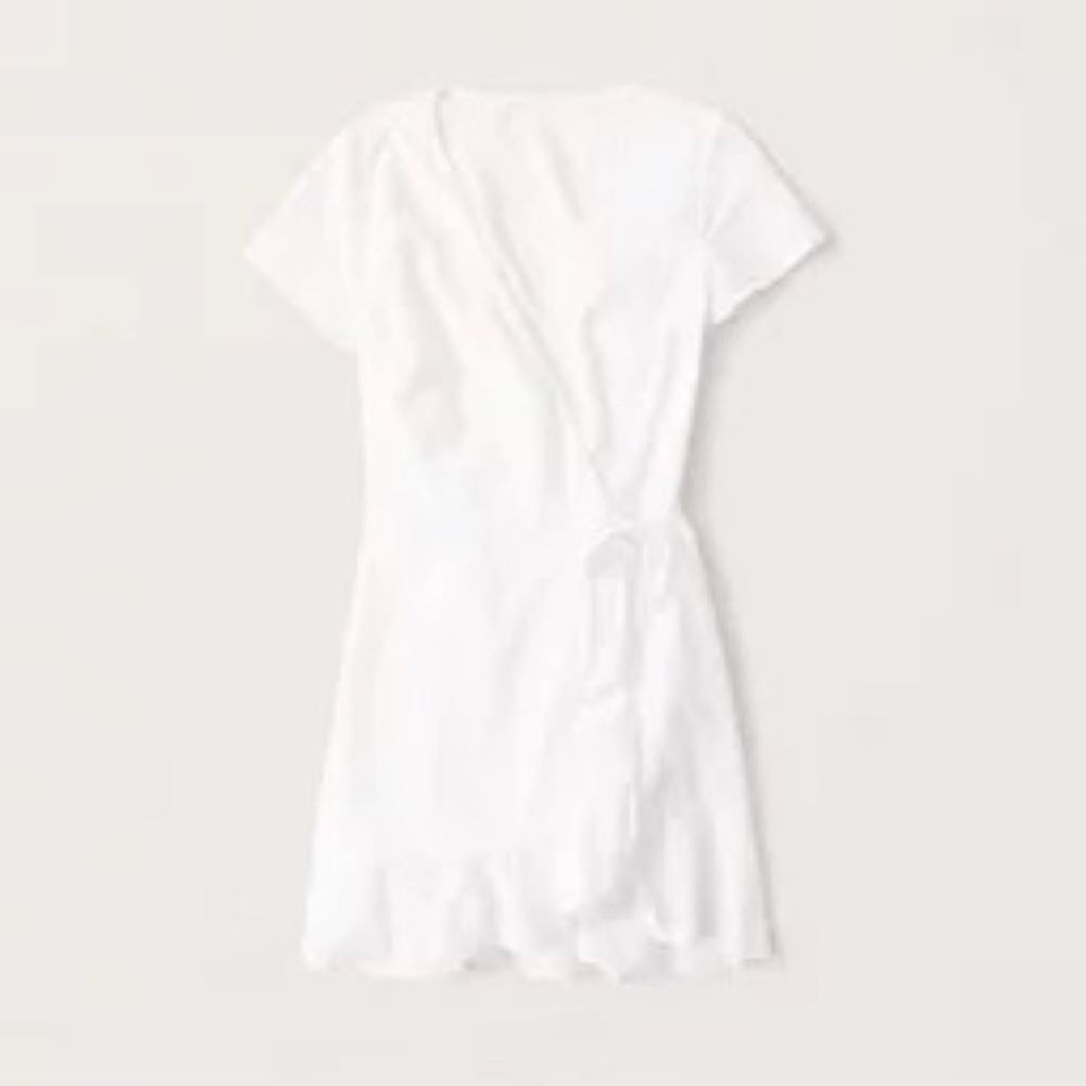 Ruffle Hem Wrap Dress